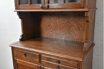 中古　三越家具　COUNTRY HOUSE(カントリーハウス)　英国カントリースタイルのカップボード　(R-091591)