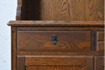 中古　三越家具　COUNTRY HOUSE(カントリーハウス)　英国カントリースタイルのカップボード　(R-091591)