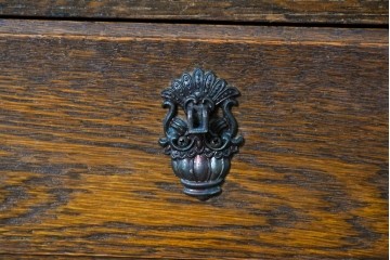 中古　三越家具　COUNTRY HOUSE(カントリーハウス)　英国カントリースタイルのカップボード　(R-091591)