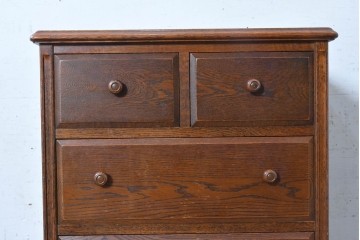 中古　三越家具　COUNTRY HOUSE(カントリーハウス)　木目を生かした引き出し5杯のチェスト　(R-091592)