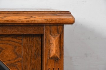 中古　三越家具　COUNTRY HOUSE(カントリーハウス)　Brugge(ブルージュ)　ステンドグラス扉のサイドボード　(R-091593)