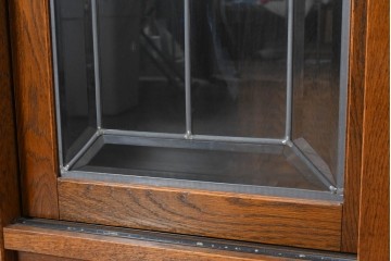 中古　三越家具　COUNTRY HOUSE(カントリーハウス)　Brugge(ブルージュ)　ステンドグラス扉のサイドボード　(R-091593)