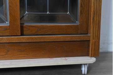 中古　三越家具　COUNTRY HOUSE(カントリーハウス)　Brugge(ブルージュ)　ステンドグラス扉のサイドボード　(R-091593)