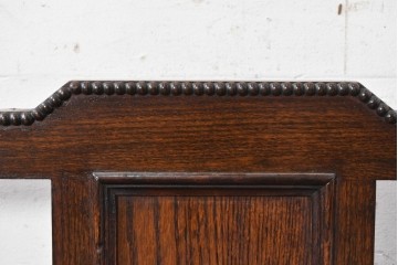 イギリスアンティーク　1940年頃　希少デザイン　ナラ材　多機能デザインが魅力のクラシカルなホールシート　(R-091596)