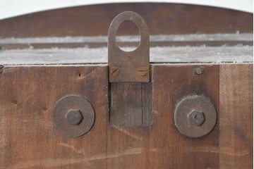 和製アンティーク　大正期　縦長の端正なフォルムの壁掛け時計　(R-091597)