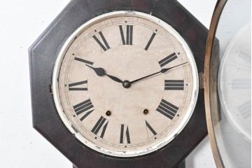 アメリカアンティーク　1900年頃　New Haven Clock Co.(ニューヘブン社)　八角形のシルエットがお洒落な壁掛け時計　(R-091598)