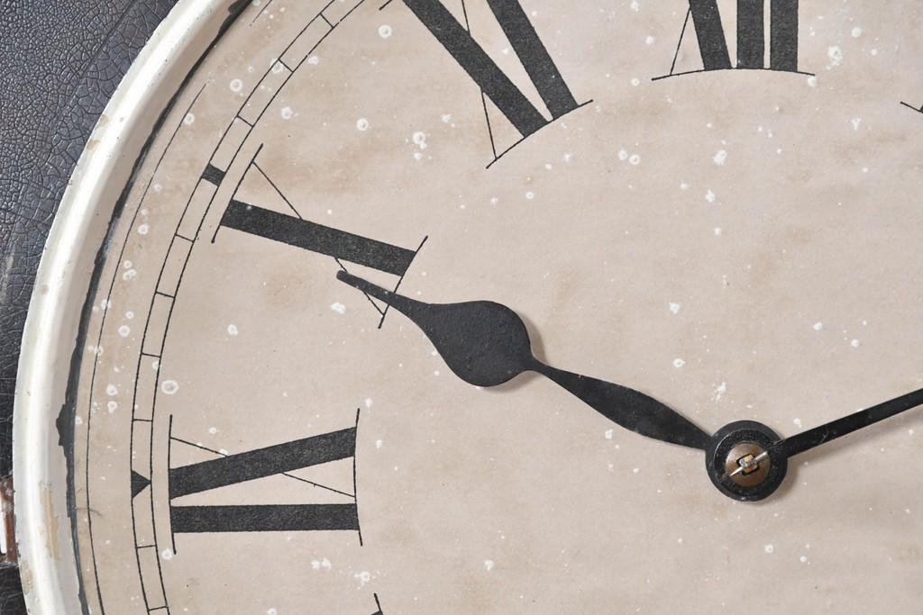 アメリカアンティーク　1900年頃　New Haven Clock Co.(ニューヘブン社)　八角形のシルエットがお洒落な壁掛け時計　(R-091598)