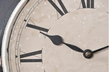 アメリカアンティーク　1900年頃　New Haven Clock Co.(ニューヘブン社)　八角形のシルエットがお洒落な壁掛け時計　(R-091598)