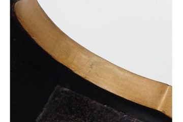 時代物　明治から大正期　松竹梅蒔絵と螺鈿のきらめきが美しい総梨地の御文台　外箱付き　(R-091607)