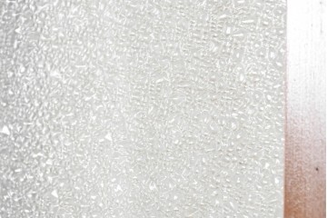 ヴィンテージ建具　昭和中期　診察室の文字入り　レトロな型板ガラスが印象的なドア1枚　(R-091662)