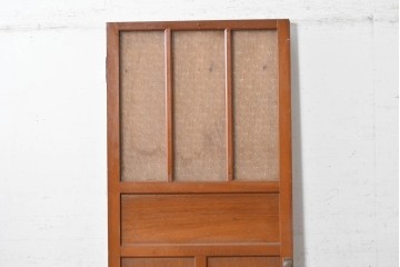 ヴィンテージ建具　昭和中期　型板ガラスが印象的なドア1枚　(R-091664)