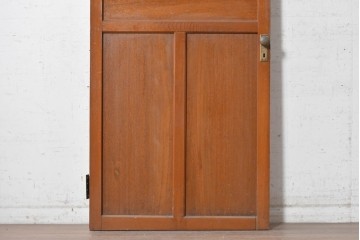 ヴィンテージ建具　昭和中期　型板ガラスが印象的なドア1枚　(R-091664)