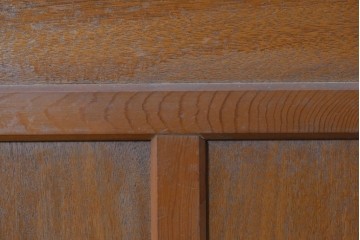 ヴィンテージ建具　昭和中期　型板ガラスが印象的なドア1枚　(R-091664)