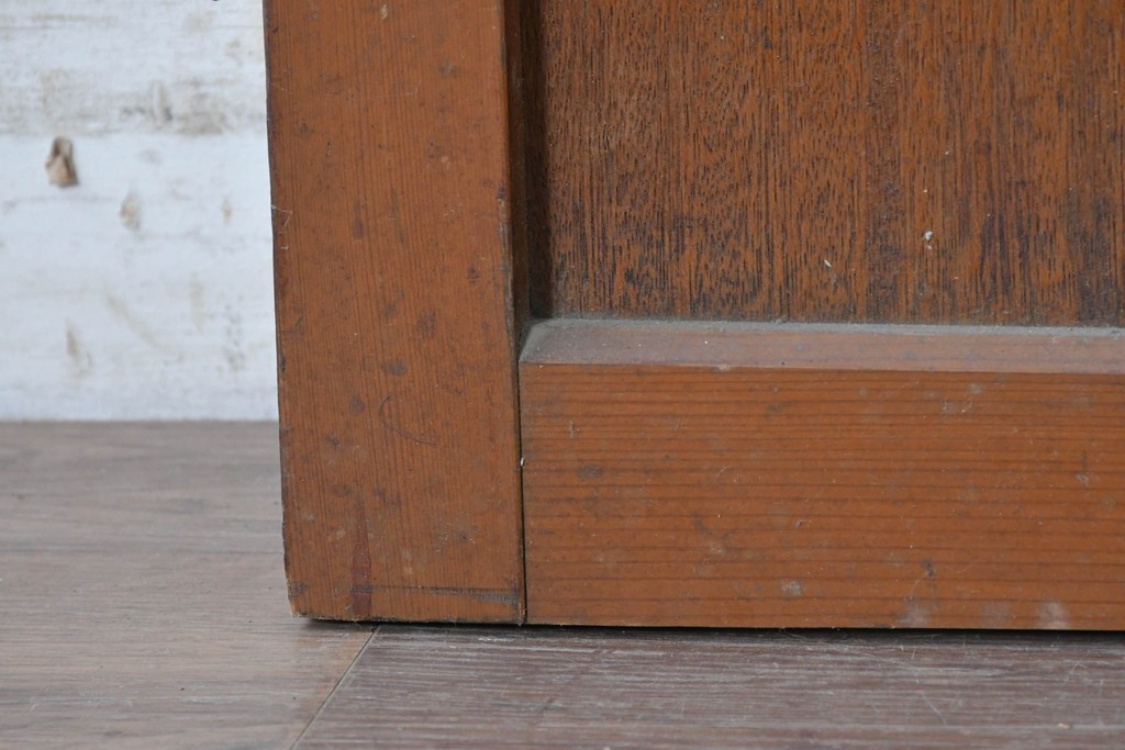 ヴィンテージ建具　昭和中期　型板ガラスが印象的なドア1枚　(R-091664)