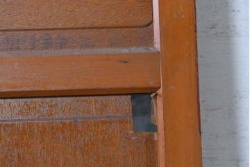 ヴィンテージ建具　昭和中期　型板ガラスが印象的なドア1枚　(R-091664)
