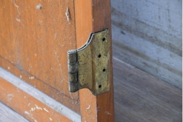 ヴィンテージ建具　昭和中期　型板ガラスが印象的なドア1枚　(R-091664)