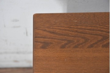 中古　美品　職人手作りの高級品!　栓材　在銘(木地師 了・塗師 山本)　木目の美しい文机　(R-091665)