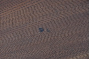 和製アンティーク　大正から昭和初期　総欅(ケヤキ)材　一枚板天板の角型ちゃぶ台　(R-091667)