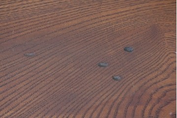 和製アンティーク　大正から昭和初期　総欅(ケヤキ)材　一枚板天板の角型ちゃぶ台　(R-091667)