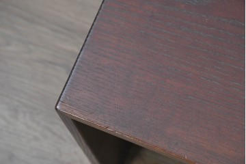 和製ヴィンテージ　指物家具　栗材　変わった造りが面白い折り畳み式文机　(R-091668)