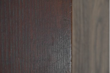 和製ヴィンテージ　指物家具　栗材　変わった造りが面白い折り畳み式文机　(R-091668)