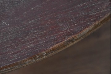 和製ヴィンテージ　希少!!　秋田木工　すっきりと洗練された丸テーブル　(R-091670)