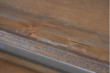 《ペイント仕上げ限定》　和製ヴィンテージ　シンプルなオープンタイプのブックシェルフ　(R-091676)