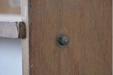 《ペイント仕上げ限定》　和製ヴィンテージ　シンプルなオープンタイプのブックシェルフ　(R-091676)