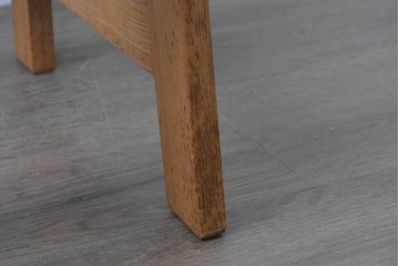 和製ヴィンテージ　タモ材　あたたかみのある木肌の楔(くさび)式踏み台　(R-091678)