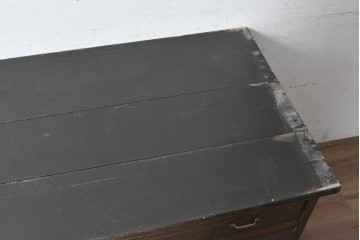 和製アンティーク　昭和初期　4杯の引き出しを備えたカウンターテーブル　(R-091682)