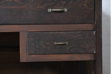 和製アンティーク　昭和初期　4杯の引き出しを備えたカウンターテーブル　(R-091682)
