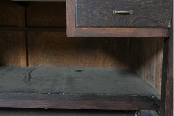 和製アンティーク　昭和初期　4杯の引き出しを備えたカウンターテーブル　(R-091682)