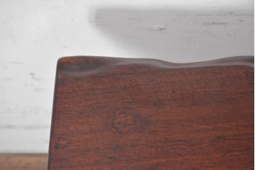 和製ヴィンテージ　昭和後期　花梨(カリン)材　小振りながら存在感を放つ自然味あふれる座卓　(R-091710)
