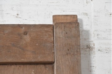 和製アンティーク建具　明治期　栗材　人気の幅狭サイズの蔵戸1枚　(R-091713)