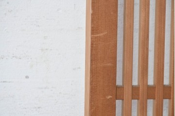和製ヴィンテージ建具　昭和後期　細かな縦格子がすっきりとした印象の幅狭格子戸1枚　(R-091718)