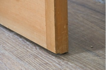 和製ヴィンテージ建具　昭和後期　細かな縦格子がすっきりとした印象の幅狭格子戸1枚　(R-091718)