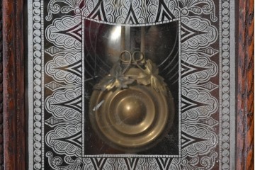 アメリカアンティーク　1890年から1900年頃　Ansonia Clock Company(アンソニア)　花や唐草の彫刻が優美な置き時計　(R-091730)