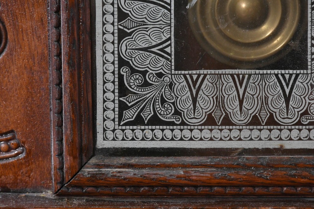 アメリカアンティーク　1890年から1900年頃　Ansonia Clock Company(アンソニア)　花や唐草の彫刻が優美な置き時計　(R-091730)