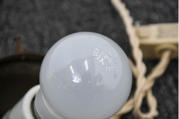 和製アンティーク　昭和初期　レトロな雰囲気漂う小ぶりなペンダントライト　(R-091738)