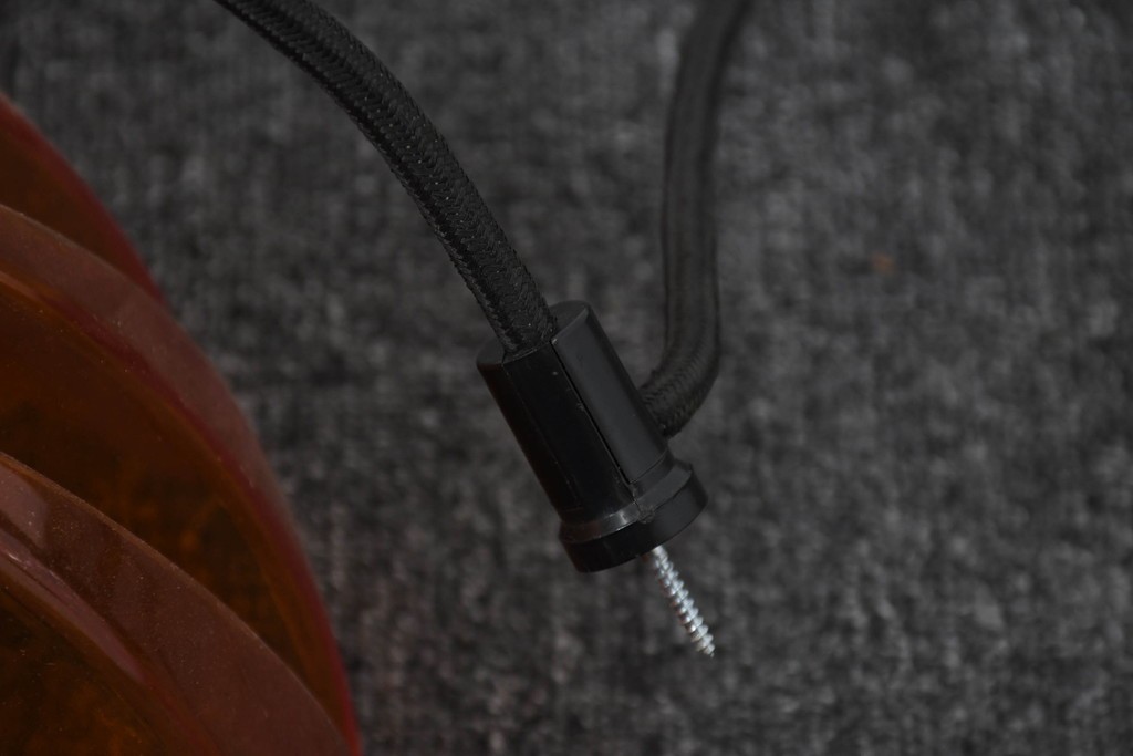 和製ヴィンテージ　ナショナル(National、松下電工)　鮮やかなオレンジ色が目を引くペンダントライト　(R-091743)