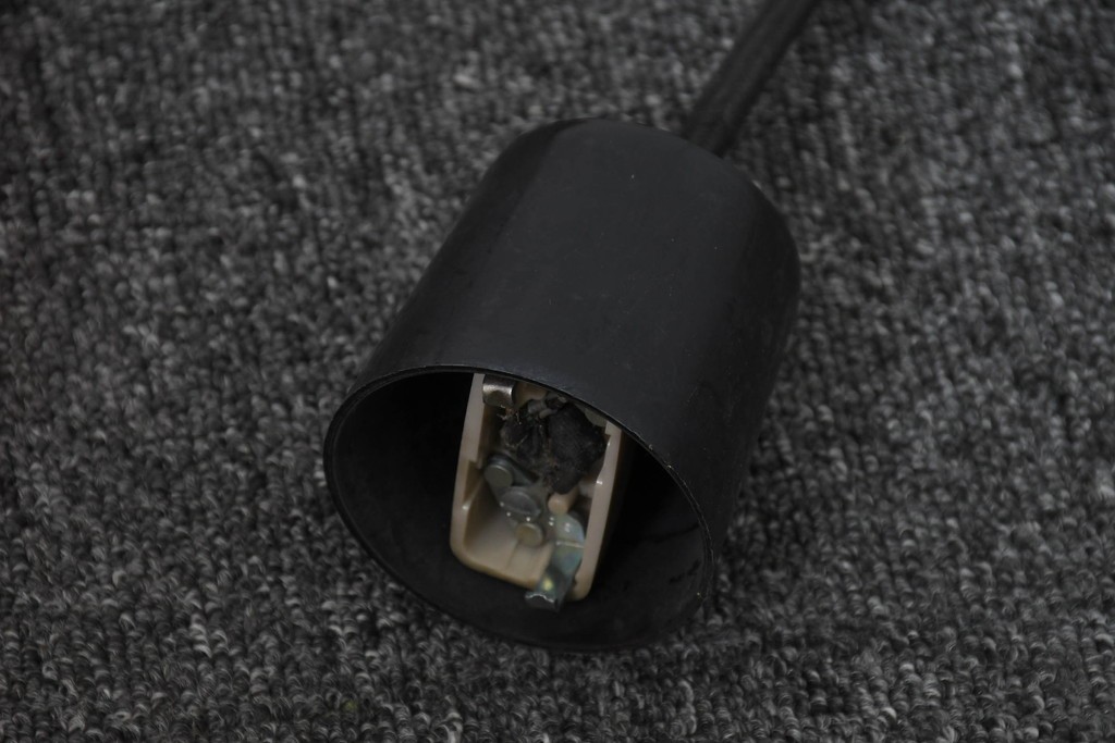 和製ヴィンテージ　ナショナル(National、松下電工)　鮮やかなオレンジ色が目を引くペンダントライト　(R-091743)