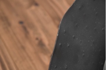 和製ヴィンテージ　アイアンシェードの波打つフォルムが印象的なペンダントライト　(R-091749)