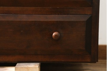 中古　美品　松本民芸家具　D型和タンスⅡ　豊富な収納を備えた上品な佇まいの重ね箪笥　(R-091777)