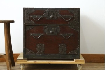和製アンティーク　江戸期　帳箱型の佐渡船箪笥　(R-091786)