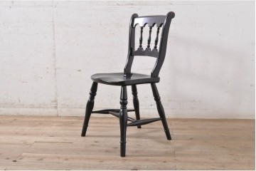 【簡易リペア限定品】　和製ヴィンテージ　松本民芸家具　#49A型ワイコムチェア　落ち着いた色味と滑らかな質感が美しいダイニングチェア2脚セット　定価(2脚合計)約21万円　(R-091797)