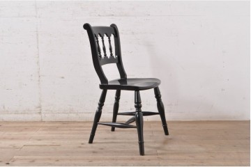 【簡易リペア限定品】　和製ヴィンテージ　松本民芸家具　#49A型ワイコムチェア　落ち着いた色味と滑らかな質感が美しいダイニングチェア2脚セット　定価(2脚合計)約21万円　(R-091797)