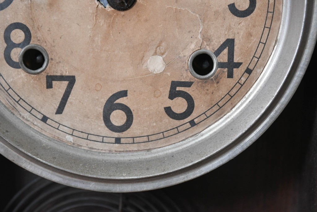 アメリカアンティーク　1890年から1900年頃　Ansonia Clock Company(アンソニア)　星形の装飾と花や鳥などの絵柄が印象的な置き時計　(R-091798)
