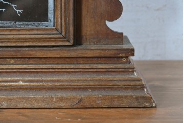 アメリカアンティーク　1890年から1900年頃　Ansonia Clock Company(アンソニア)　星形の装飾と花や鳥などの絵柄が印象的な置き時計　(R-091798)
