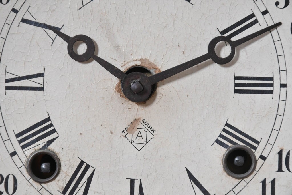 アメリカアンティーク　1890年から1900年頃　Ansonia Clock Company(アンソニア)　優美な彫刻と白い草花模様が華やかな置き時計　(R-091799)
