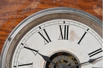 アメリカアンティーク　1890年から1900年頃　Ansonia Clock Company(アンソニア)　南国風の植物模様が美しい置き時計　(R-091800)